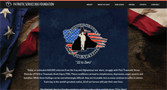 Desktop Screenshot of patrioticservicedogfoundation.org