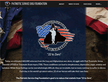 Tablet Screenshot of patrioticservicedogfoundation.org